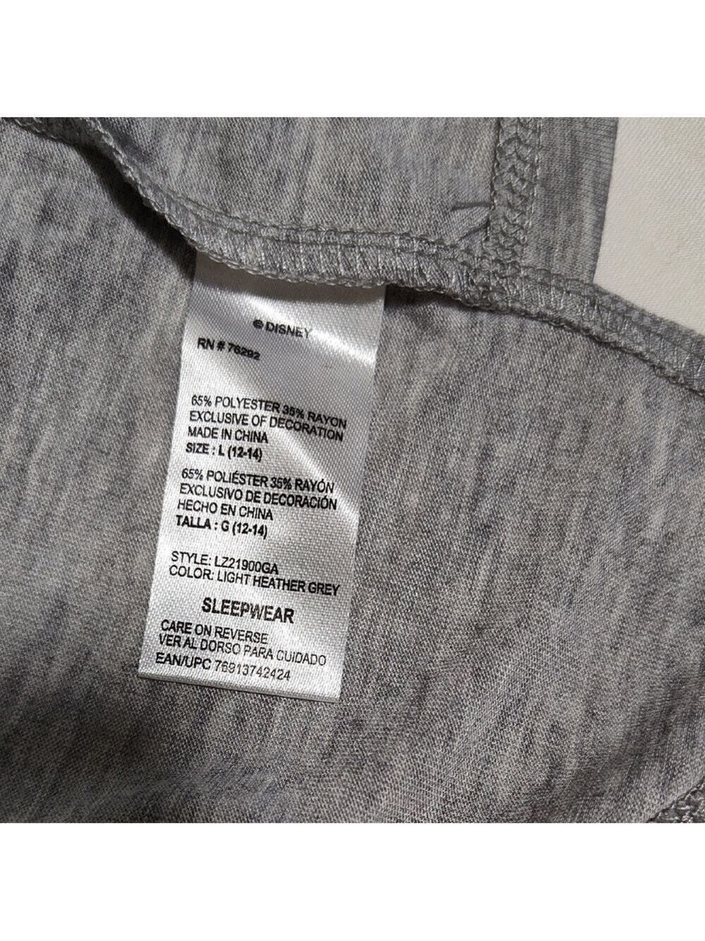 Disney Men's Gray Mickey Mouse Graphic Tee - Picture 6 of 6
